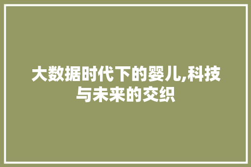 大数据时代下的婴儿,科技与未来的交织