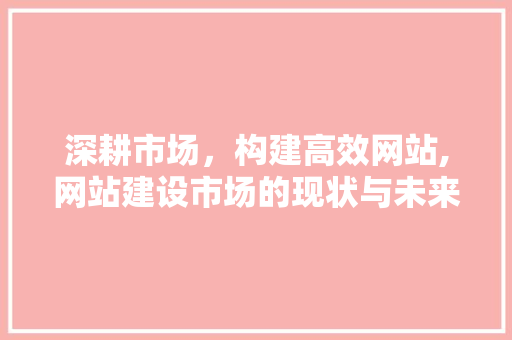 深耕市场，构建高效网站,网站建设市场的现状与未来