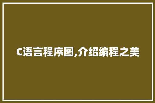 C语言程序图,介绍编程之美 网站开发