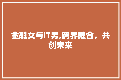 金融女与IT男,跨界融合，共创未来 搜狗优化