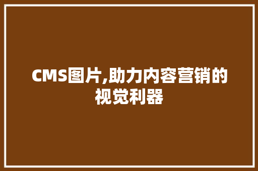 CMS图片,助力内容营销的视觉利器