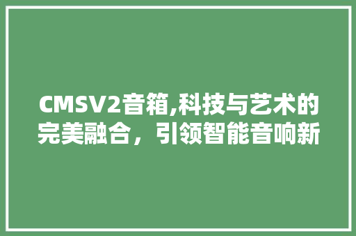 CMSV2音箱,科技与艺术的完美融合，引领智能音响新潮流 AI技术学习