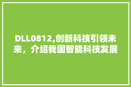 DLL0812,创新科技引领未来，介绍我国智能科技发展新篇章
