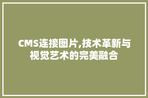 CMS连接图片,技术革新与视觉艺术的完美融合 头条优化