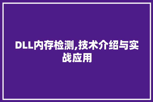 DLL内存检测,技术介绍与实战应用