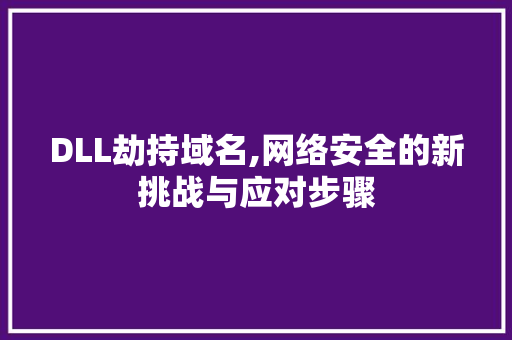 DLL劫持域名,网络安全的新挑战与应对步骤