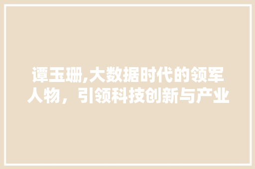 谭玉珊,大数据时代的领军人物，引领科技创新与产业升级