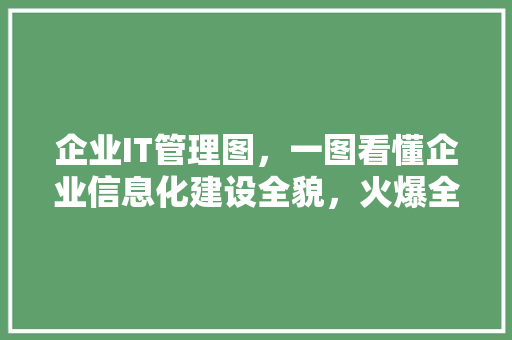 企业IT管理图，一图看懂企业信息化建设全貌，火爆全网！