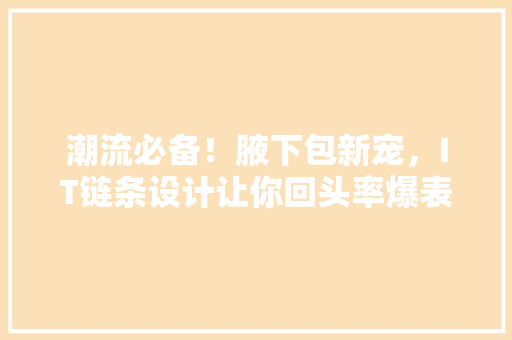 潮流必备！腋下包新宠，IT链条设计让你回头率爆表 英文谷歌算法