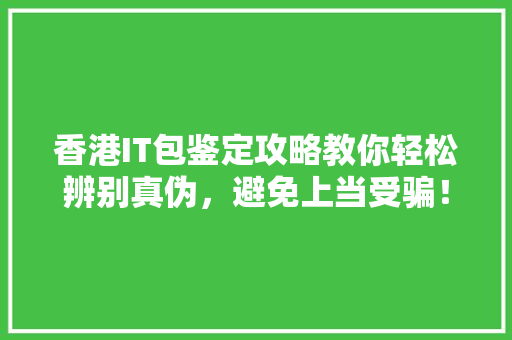 香港IT包鉴定攻略教你轻松辨别真伪，避免上当受骗！ 英文谷歌算法