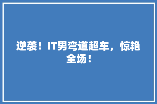 逆袭！IT男弯道超车，惊艳全场！ 英文谷歌算法
