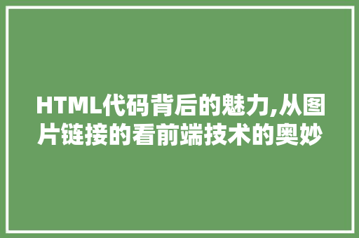 HTML代码背后的魅力,从图片链接的看前端技术的奥妙