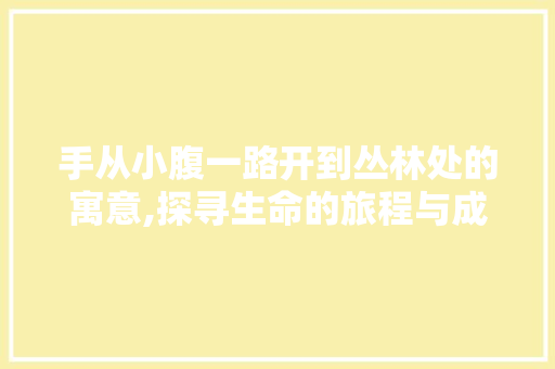 手从小腹一路开到丛林处的寓意,探寻生命的旅程与成长