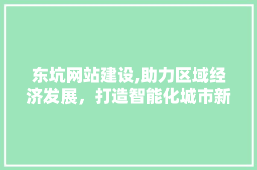 东坑网站建设,助力区域经济发展，打造智能化城市新名片 英文谷歌算法