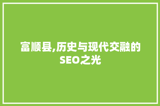 富顺县,历史与现代交融的SEO之光