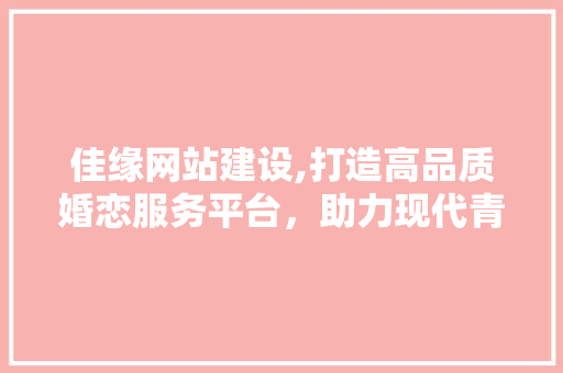 佳缘网站建设,打造高品质婚恋服务平台，助力现代青年幸福生活