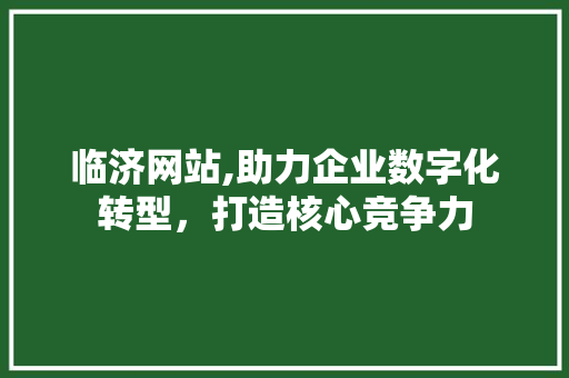 临济网站,助力企业数字化转型，打造核心竞争力