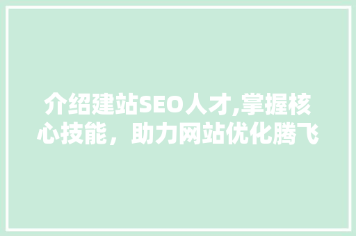 介绍建站SEO人才,掌握核心技能，助力网站优化腾飞