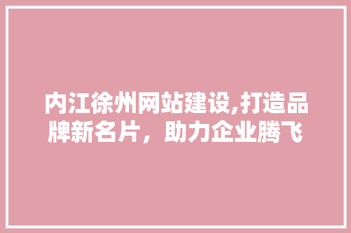 内江徐州网站建设,打造品牌新名片，助力企业腾飞 360搜优化