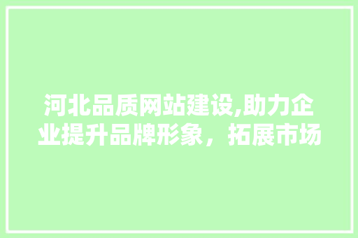 河北品质网站建设,助力企业提升品牌形象，拓展市场空间 搜狗优化