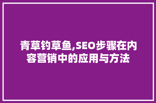 青草钓草鱼,SEO步骤在内容营销中的应用与方法 网站优化