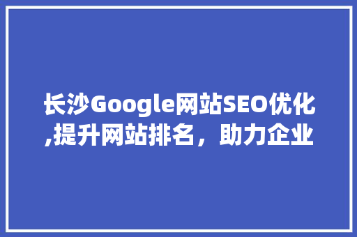 长沙Google网站SEO优化,提升网站排名，助力企业腾飞 seo技术
