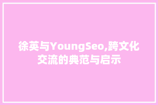 徐英与YoungSeo,跨文化交流的典范与启示