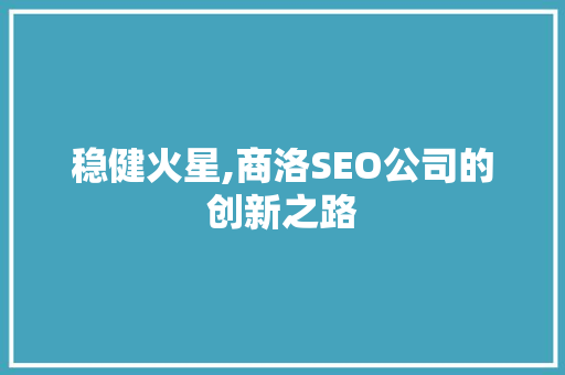 稳健火星,商洛SEO公司的创新之路