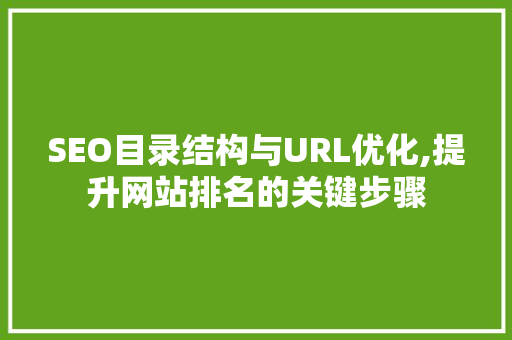 SEO目录结构与URL优化,提升网站排名的关键步骤