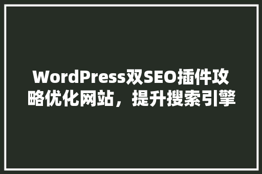 WordPress双SEO插件攻略优化网站，提升搜索引擎排名