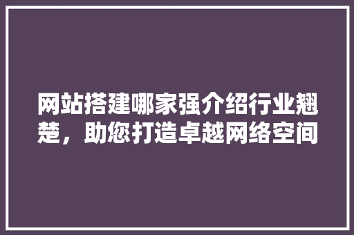 网站搭建哪家强介绍行业翘楚，助您打造卓越网络空间 网站搭建哪家强介绍行业翘楚，助您打造卓越网络空间 360搜优化