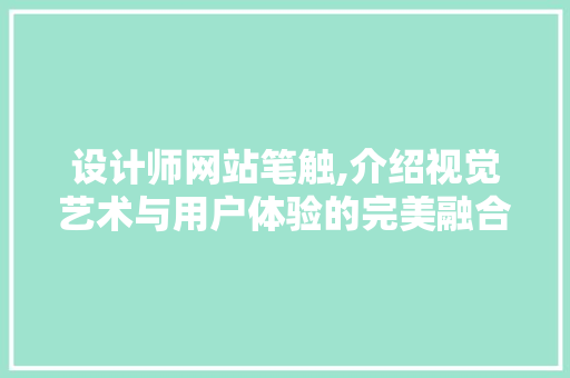 设计师网站笔触,介绍视觉艺术与用户体验的完美融合