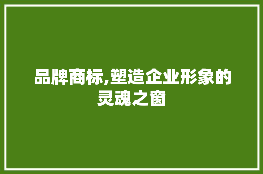品牌商标,塑造企业形象的灵魂之窗