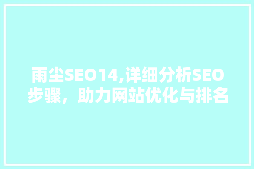 雨尘SEO14,详细分析SEO步骤，助力网站优化与排名提升 雨尘SEO14,详细分析SEO步骤，助力网站优化与排名提升 头条优化