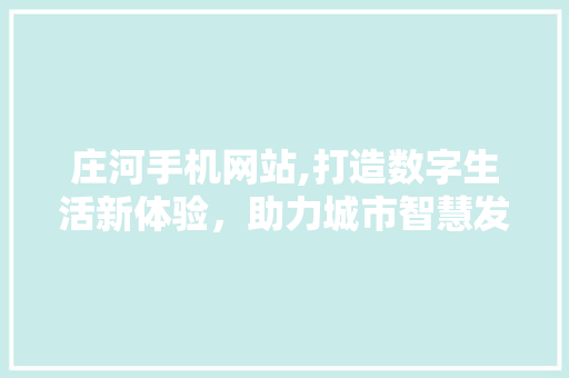 庄河手机网站,打造数字生活新体验，助力城市智慧发展